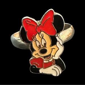 Disney Minnie Mouse Adjustable Ring Size 5